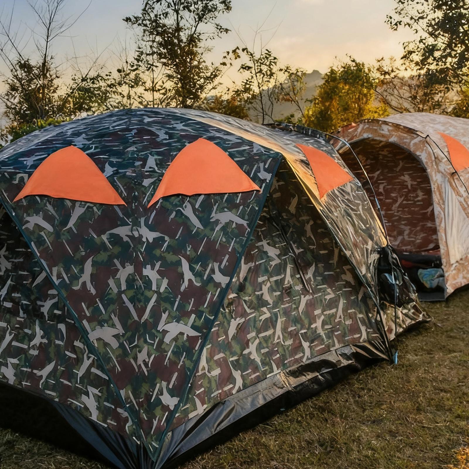 Outdoor Hunting Tent - 블레이즈 오렌지 블라인드 패널 자석 사냥