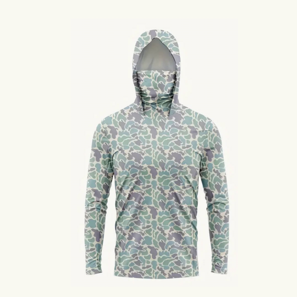 Hunting Outdoors - 남성용 UPF50+ 자외선 차단 낚시 후드티(페이스