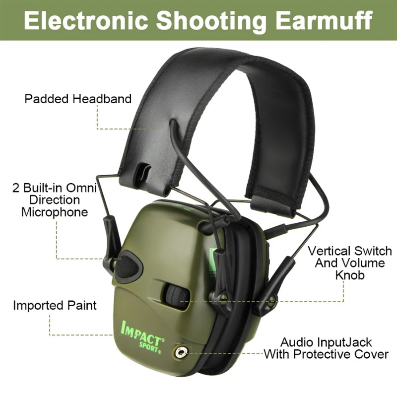 야외 전술 전자 사격 귀마개 야외 스포츠 소음 방지 헤 - Shooting Ear Muff 리뷰 및 가격