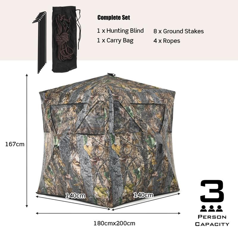 휴대용 사냥 은신처(사슴 및 양각양용), 지면 고정용  - Hunting Outdoors 리뷰 및 가격