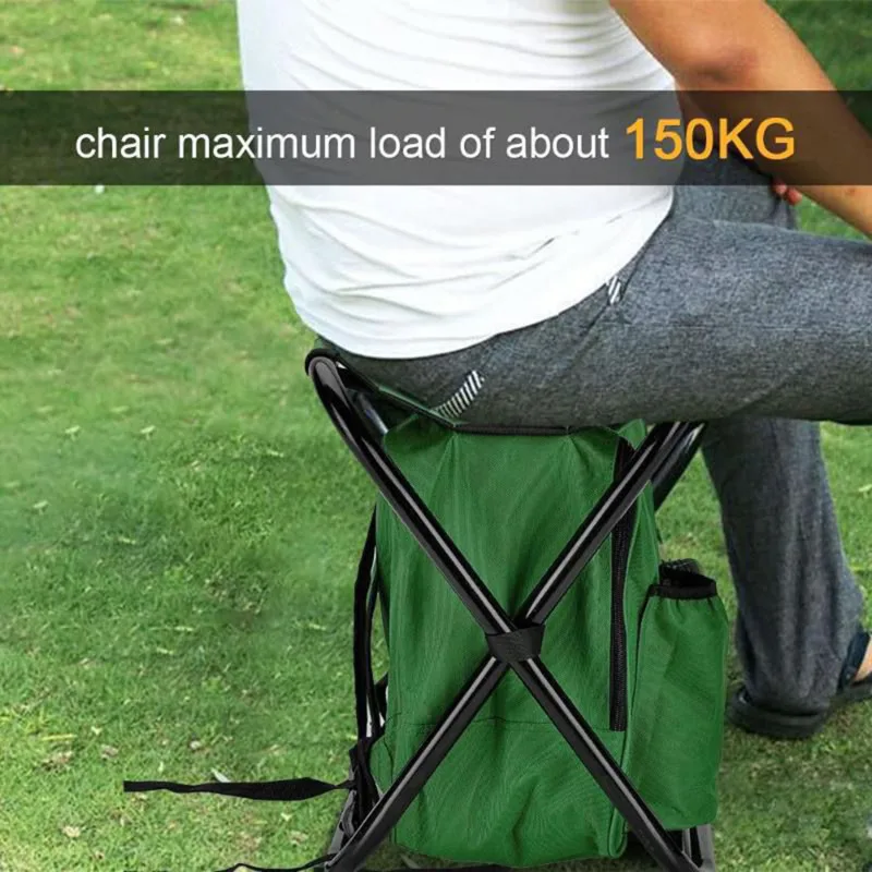 2 in 1 접이식 낚시 의자 가방 낚시 배낭 의자 의 - Outdoor Hunting Chair 리뷰 및 가격