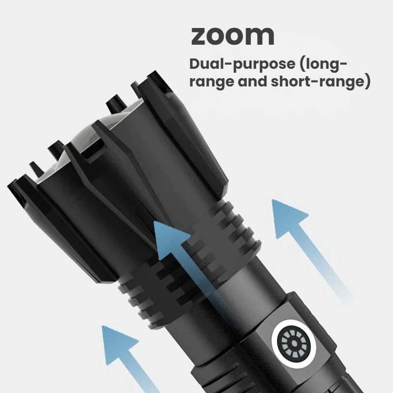 고출력 P90 LED 손전등 TYPE-C 충전식 줌 스 - Hunting Outdoors 리뷰 및 가격