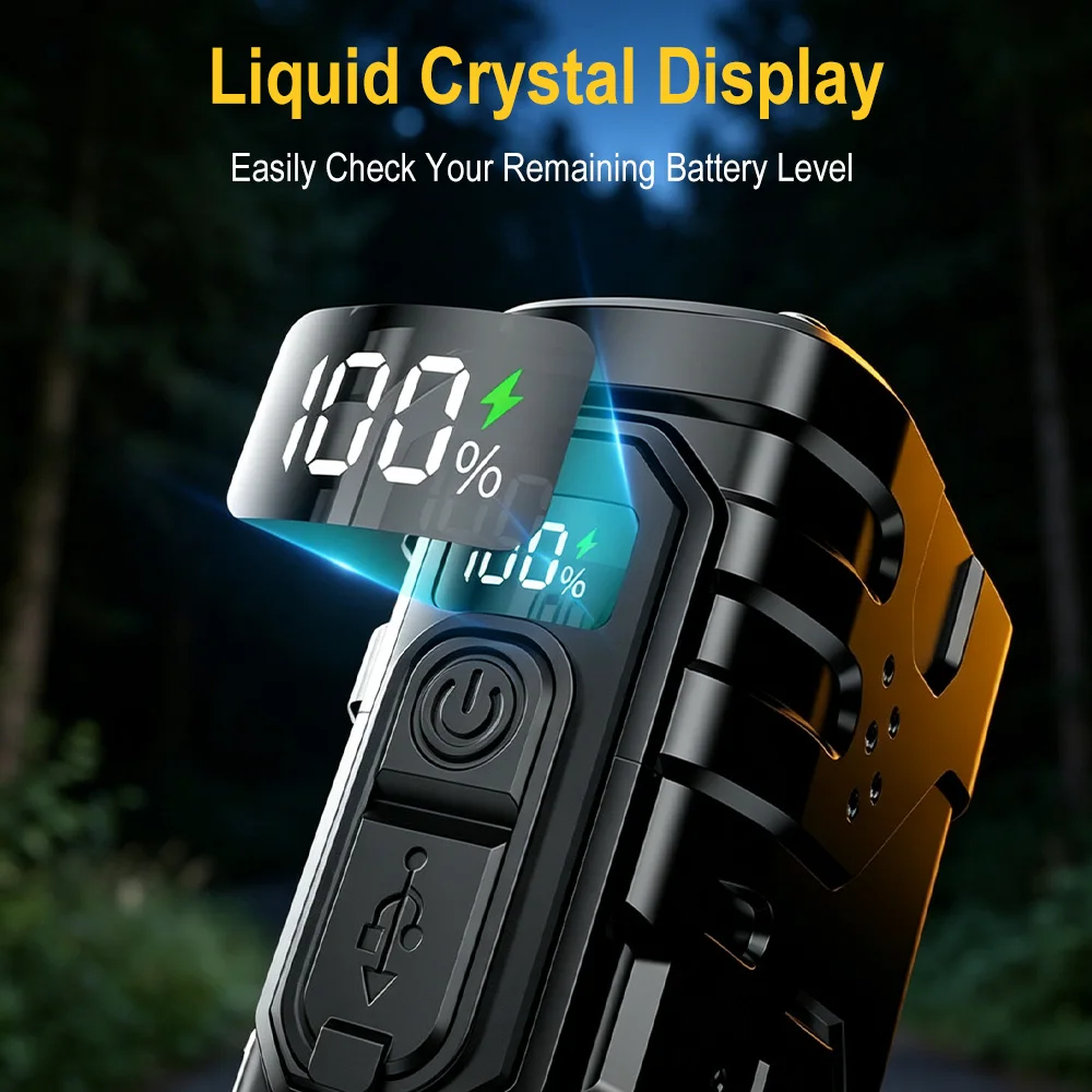 BORUIiT 핸드 크랭크 EDC LED 손전등 타입- - Hunting Outdoors 리뷰 및 가격