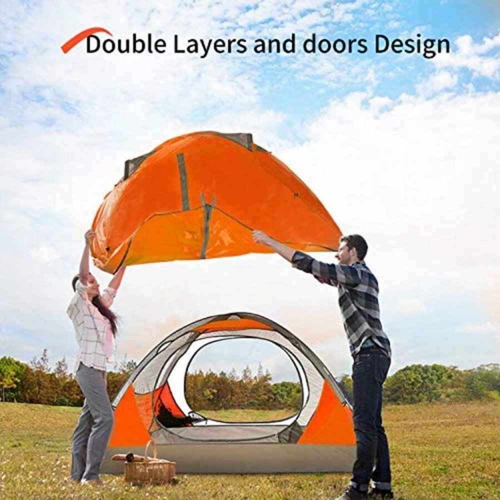 2~4인용 캠핑 텐트, 경량 방수 백패킹 텐트, 간편  - Outdoor Hunting Tent 리뷰 및 가격