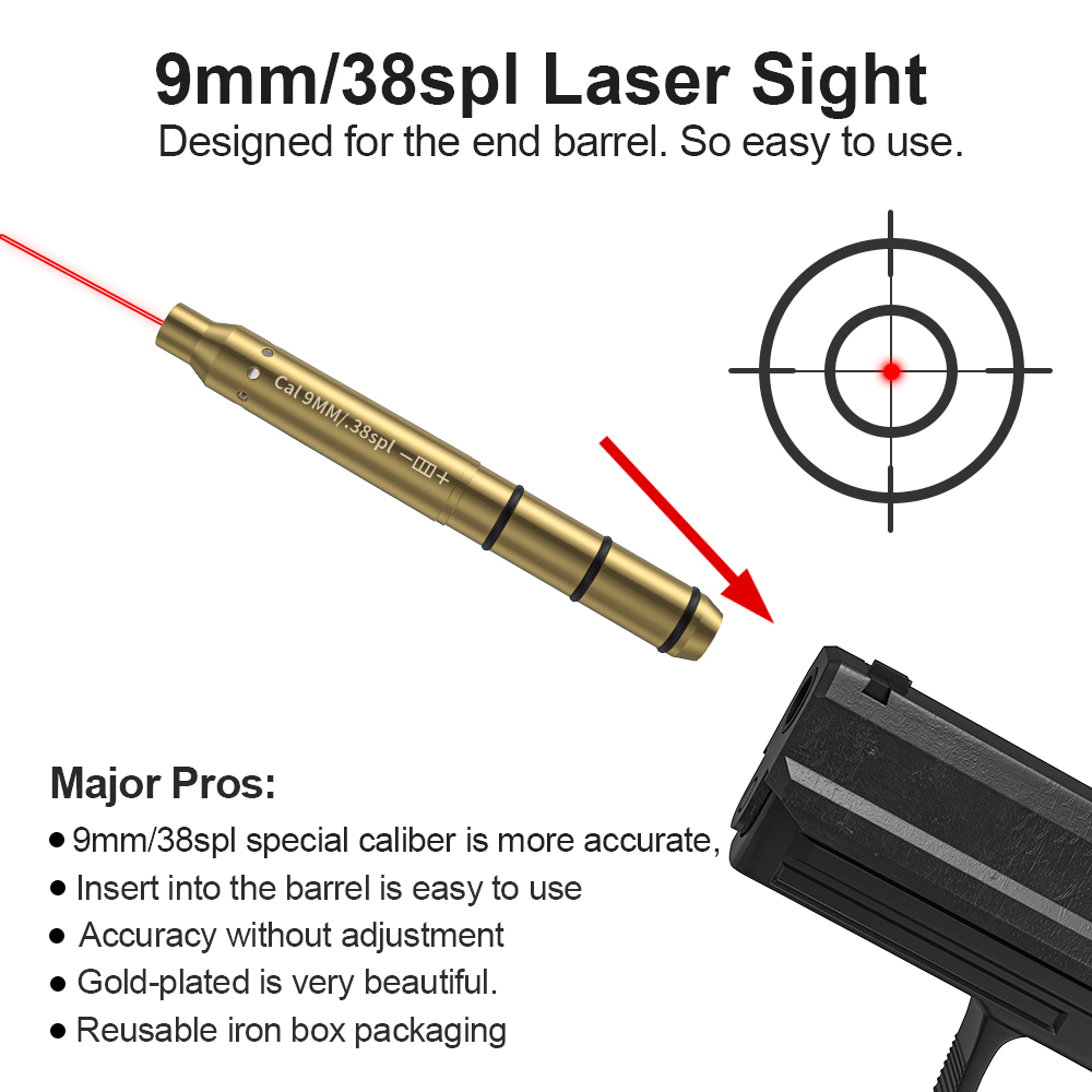 9MM/38SPL 권총 및 소총 스코프용 빨간색 레이저 - Outdoor Hunting Lab 리뷰 및 가격